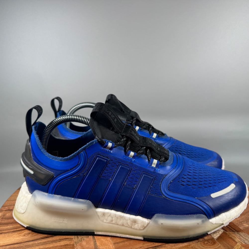 Adidas NMD R1 V2 Men Blue White Casual Running Athletic Sneakers Shoes Size 8